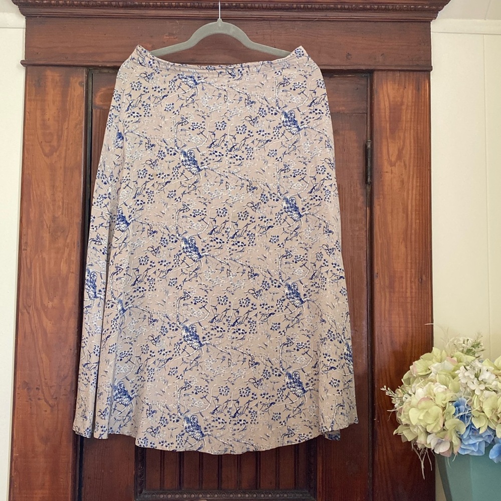 Vintage silk blouse and skirt set by Silk Club size Medium